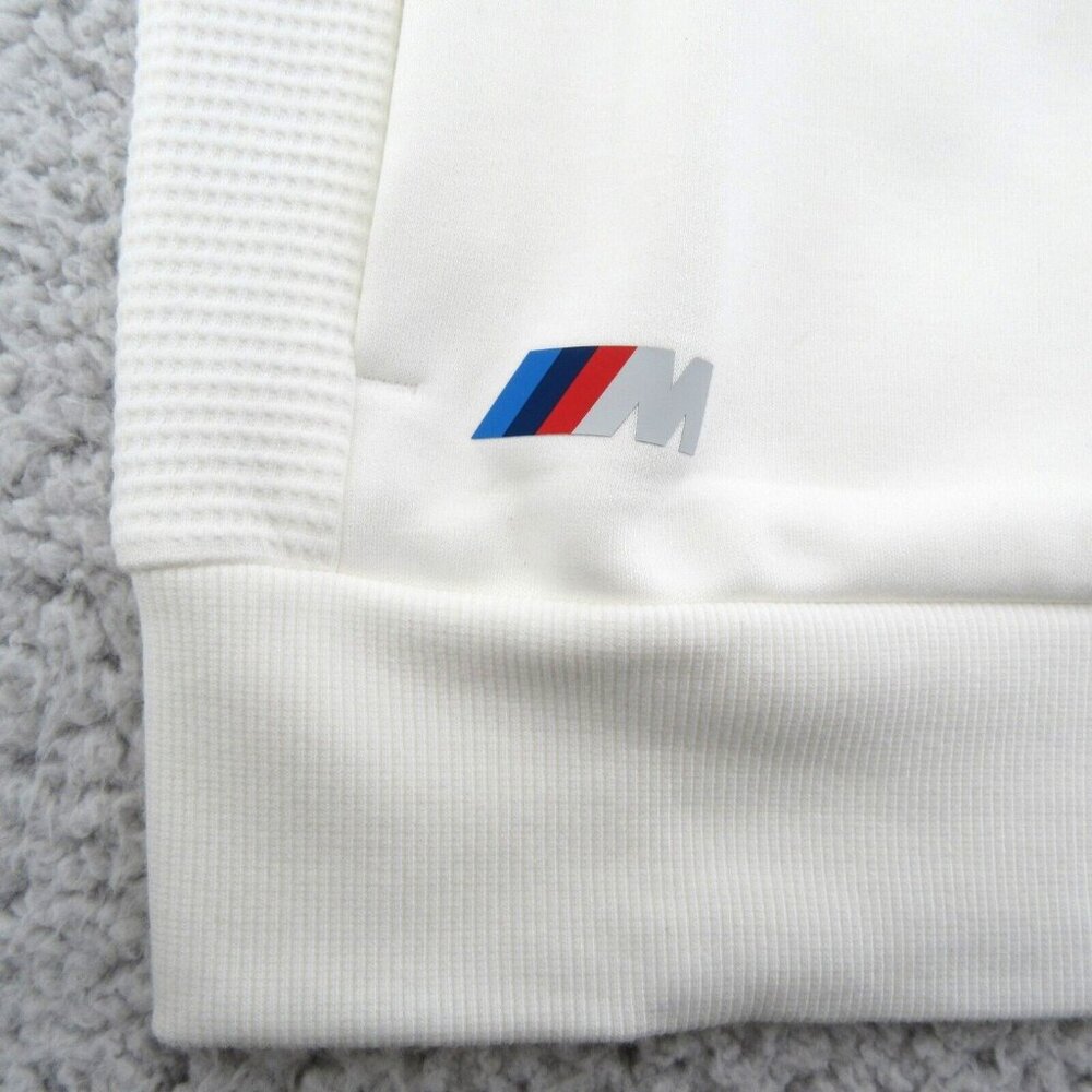 Puma BMW M Motorsport White Hoodie Full Zip Sweat Jacket Men's Size Large NEW - Picture 6 of 16